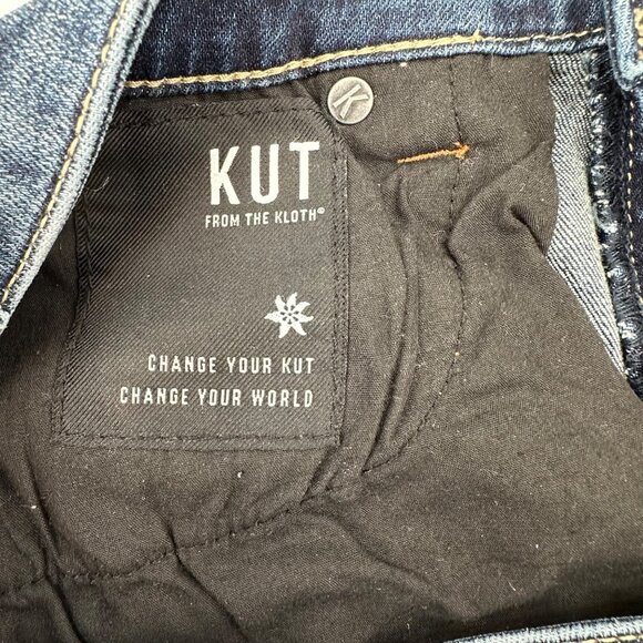 Kut From The Kloth Womens Frayed Denim Bermuda Shorts Size 0 - Picture 8 of 11